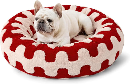 CozyPaw All-Season Pet Bed 🐾 | Plush Round Bed for Dogs & Cats