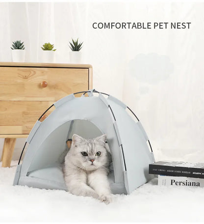 🏕️ Pet Tent with Cooling Mat | Cozy, Portable & Breathable Shelter for Pets