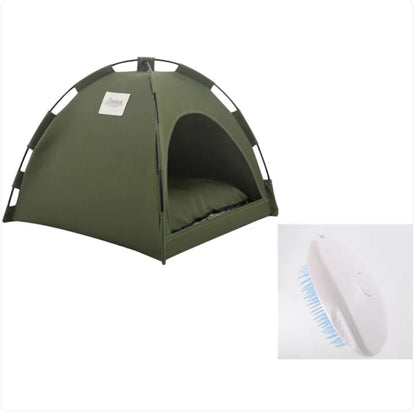 🏕️ Pet Tent with Cooling Mat | Cozy, Portable & Breathable Shelter for Pets