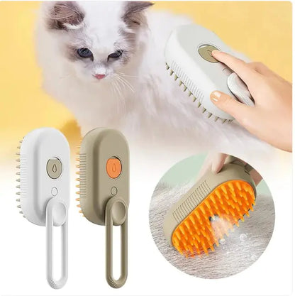 Pet Steam Grooming Brush 🐾 | Gentle Steam Cleaning & Grooming for Cats & Dogs