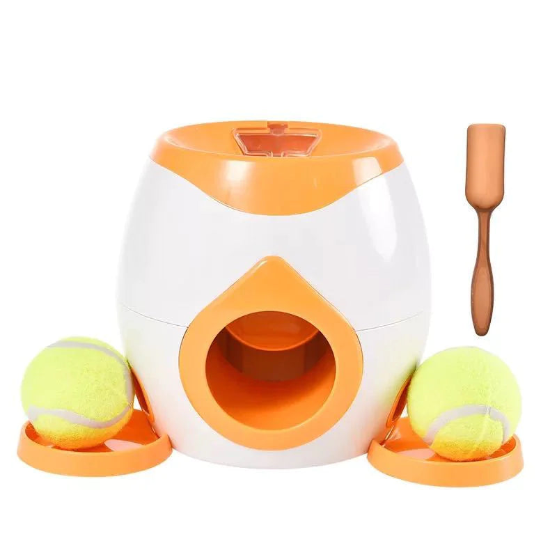 Interactive Pet Feeder Toy 🎾 | Automatic Ball Launcher & Treat Dispenser for Dogs