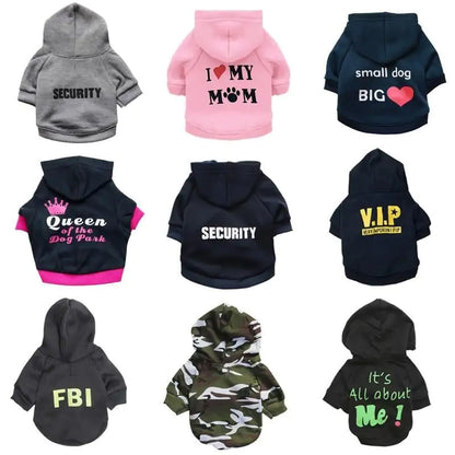 Fleece Printed Dog Hoodie 🐾 | Funny & Stylish Pet Sweatshirts for All Breeds