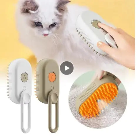 Pet Steam Grooming Brush 🐾 | Gentle Steam Cleaning & Grooming for Cats & Dogs