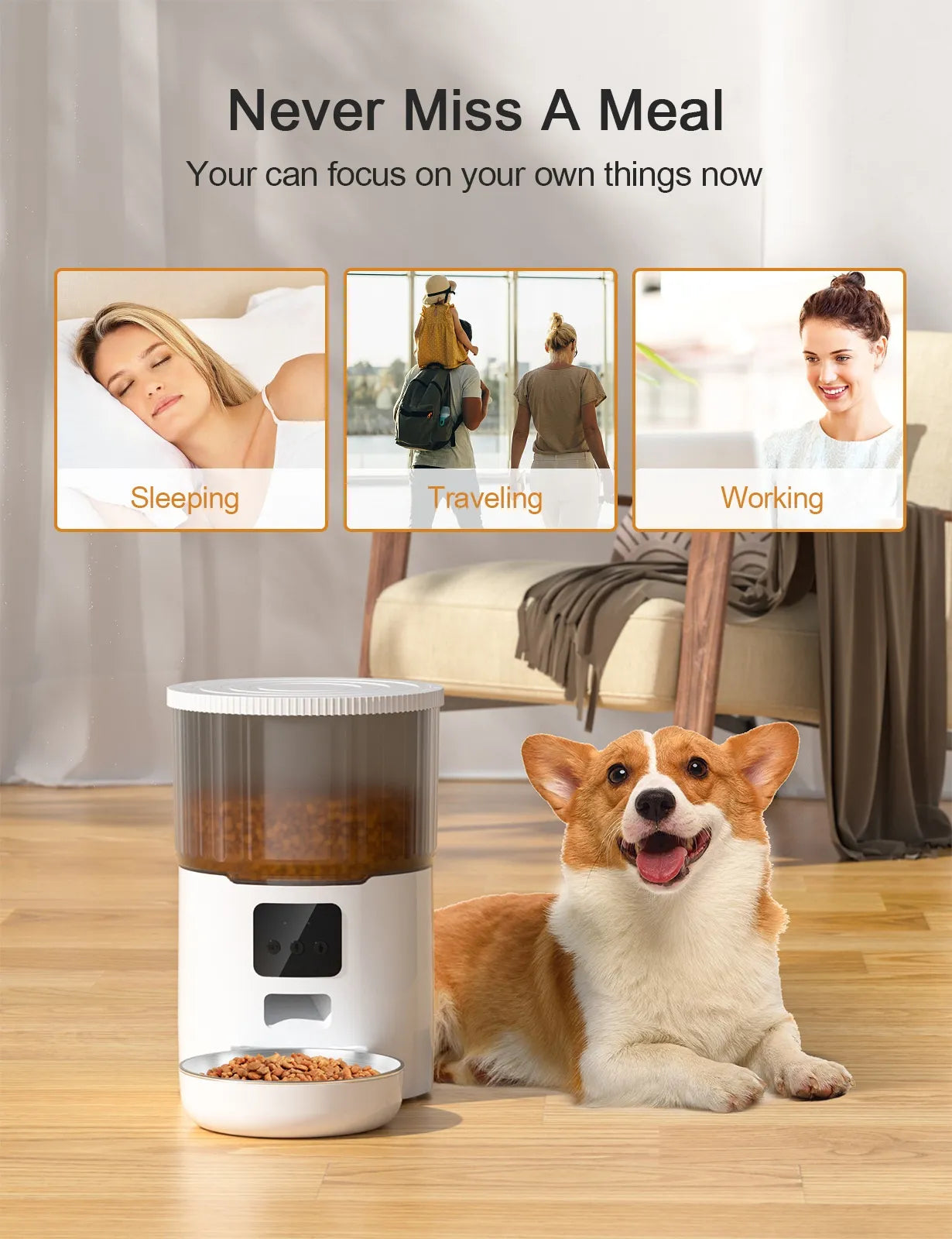 Smart Automatic Pet Feeder 🐾 | Programmable Food Dispenser for Cats & Dogs