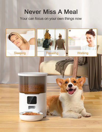 Smart Automatic Pet Feeder 🐾 | Programmable Food Dispenser for Cats & Dogs