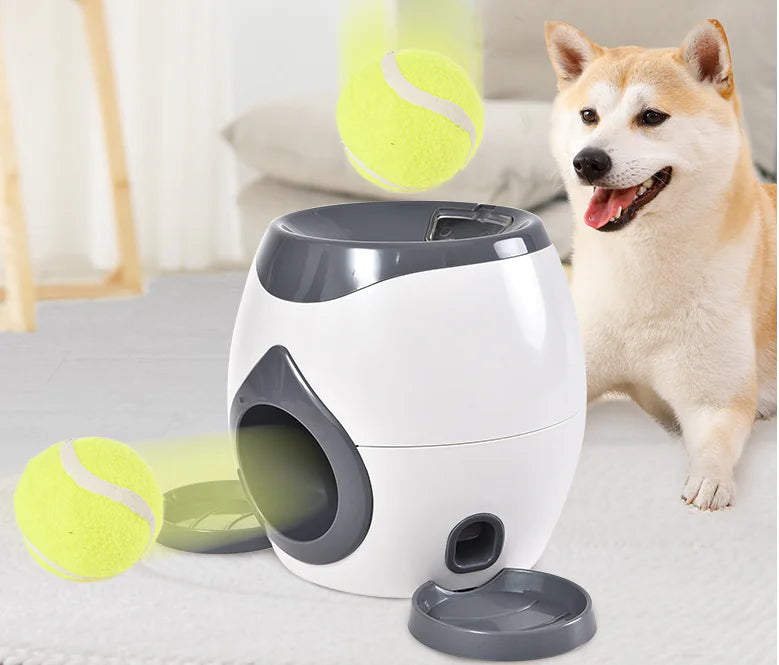 Interactive Pet Feeder Toy 🎾 | Automatic Ball Launcher & Treat Dispenser for Dogs