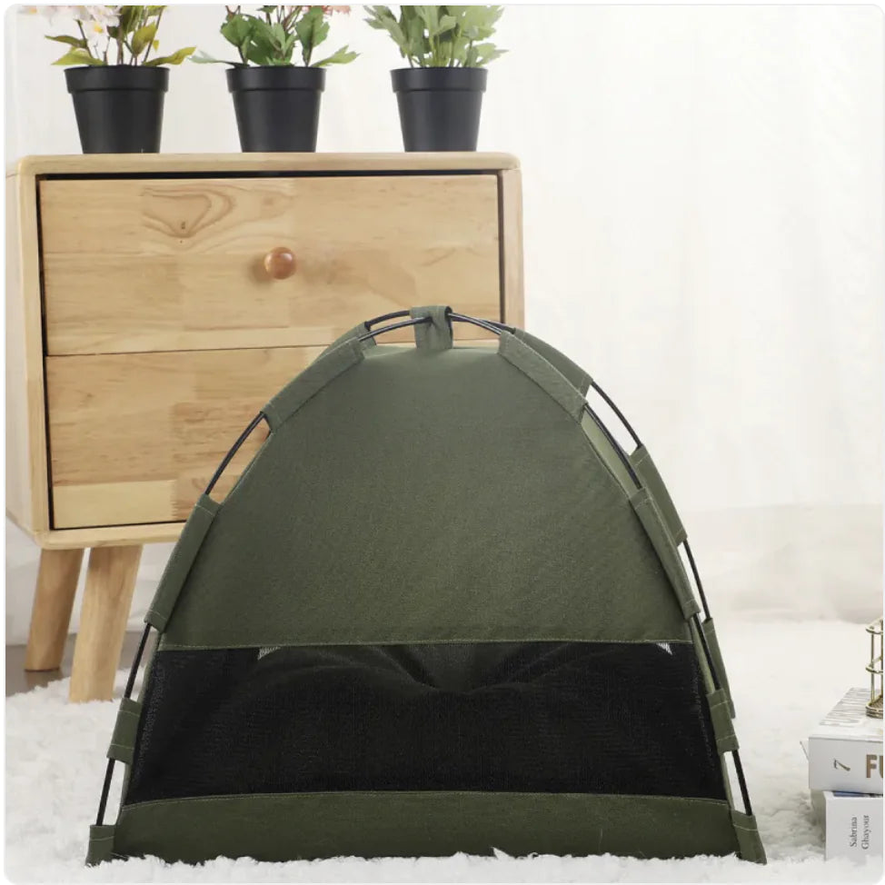 🏕️ Pet Tent with Cooling Mat | Cozy, Portable & Breathable Shelter for Pets