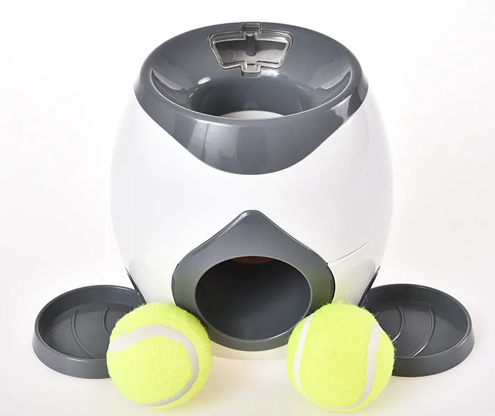Interactive Pet Feeder Toy 🎾 | Automatic Ball Launcher & Treat Dispenser for Dogs
