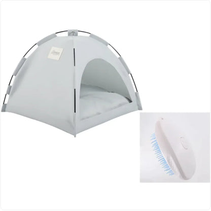 🏕️ Pet Tent with Cooling Mat | Cozy, Portable & Breathable Shelter for Pets