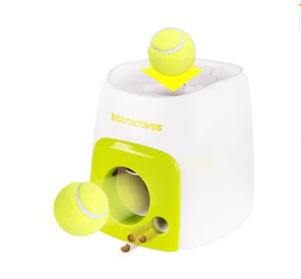 Interactive Pet Feeder Toy 🎾 | Automatic Ball Launcher & Treat Dispenser for Dogs