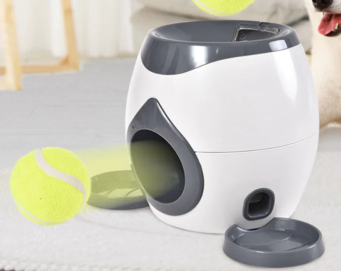Interactive Pet Feeder Toy 🎾 | Automatic Ball Launcher & Treat Dispenser for Dogs