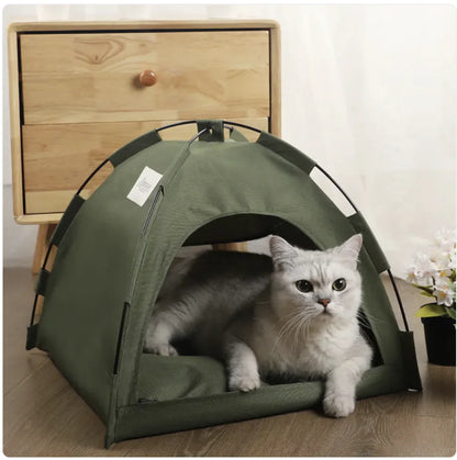 🏕️ Pet Tent with Cooling Mat | Cozy, Portable & Breathable Shelter for Pets