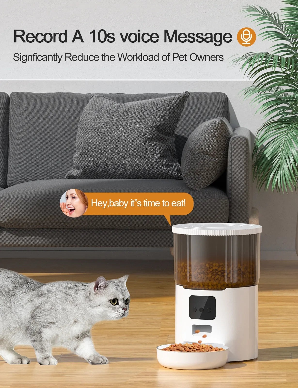 Smart Automatic Pet Feeder 🐾 | Programmable Food Dispenser for Cats & Dogs